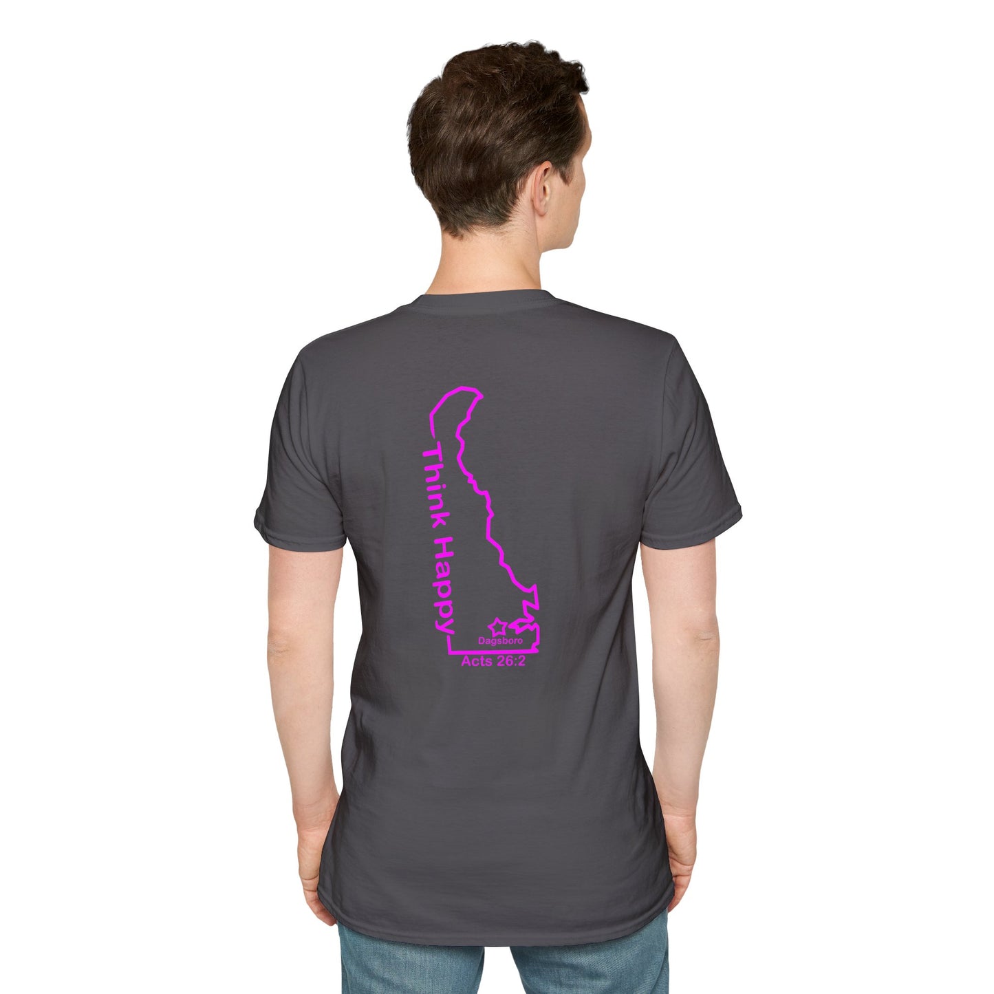 Think Happy Delaware My Town T-Shirt