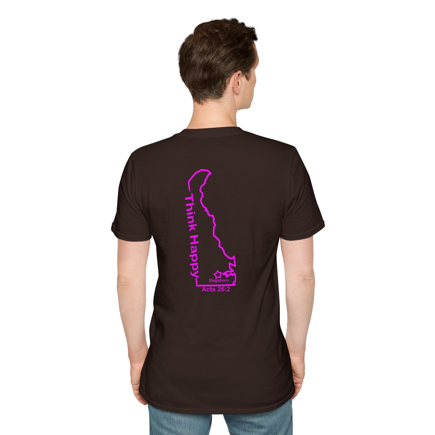 Think Happy Delaware My Town T-Shirt
