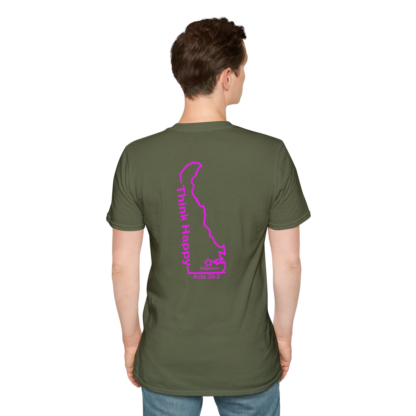 Think Happy Delaware My Town T-Shirt