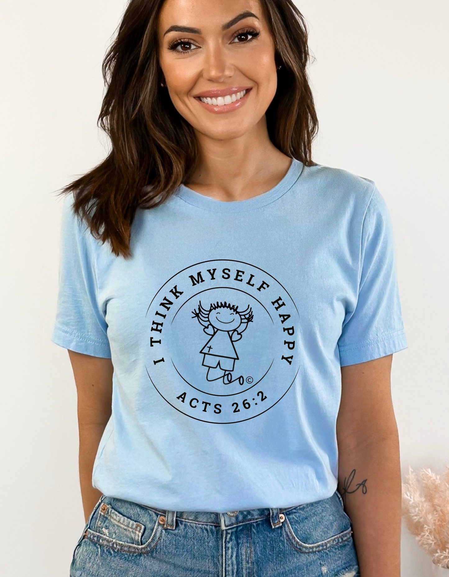 I Think Myself Happy Softstyle Tee