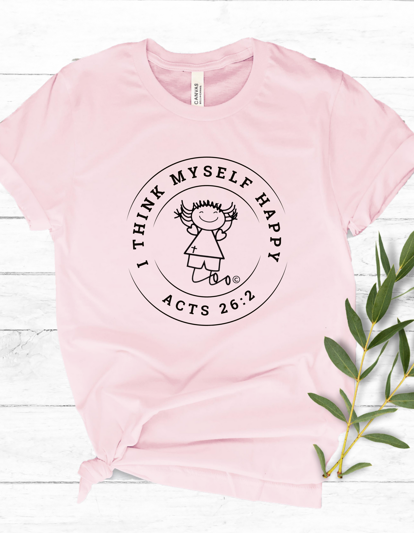 I Think Myself Happy Softstyle Tee