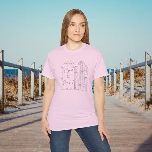 Inspirational Unisex Ultra Cotton Tee - 'Let Him In' Design - Perfect for Faith & Casual Wear