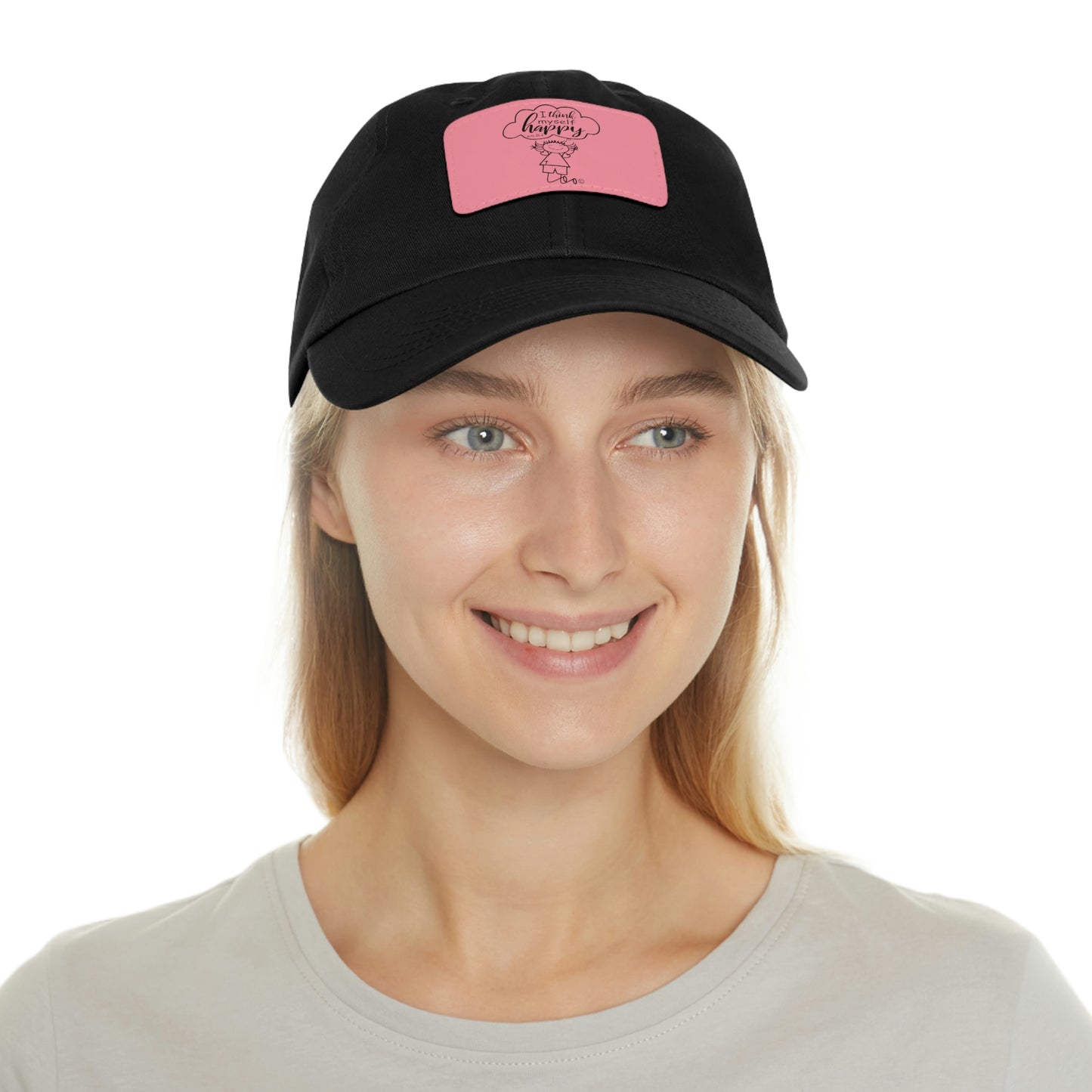 Unstructured Hat with Leather Patch